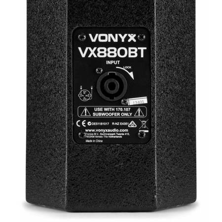 Aktywny zestaw nagłośnieniowy Vonyx VX880BT 2.1