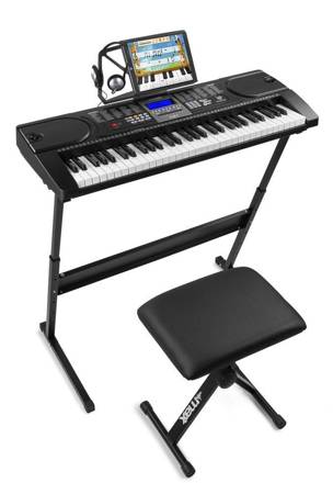 KB1 Keyboard - zestaw Premium SET: statyw, krzesło, słuchawki